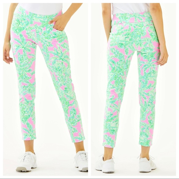 Lilly Pulitzer Pants - Lilly Pulitzer Corso Golf Pant Pink Sands Paradise